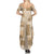 Vintage Lapita Family Matching Summer Maxi Dress and Hawaiian Shirt Iconic Double Face Pattern Beige