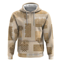 Vintage Lapita Hoodie Iconic Double Face Pattern Beige