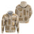 Vintage Lapita Hoodie Iconic Double Face Pattern Beige