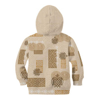 Vintage Lapita Kid Hoodie Iconic Double Face Pattern Beige