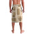 Vintage Lapita Lavalava Iconic Double Face Pattern Beige