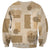 Vintage Lapita Sweatshirt Iconic Double Face Pattern Beige