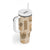 Vintage Lapita Tumbler With Handle Iconic Double Face Pattern Beige