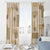 Vintage Lapita Window Curtain Iconic Double Face Pattern Beige