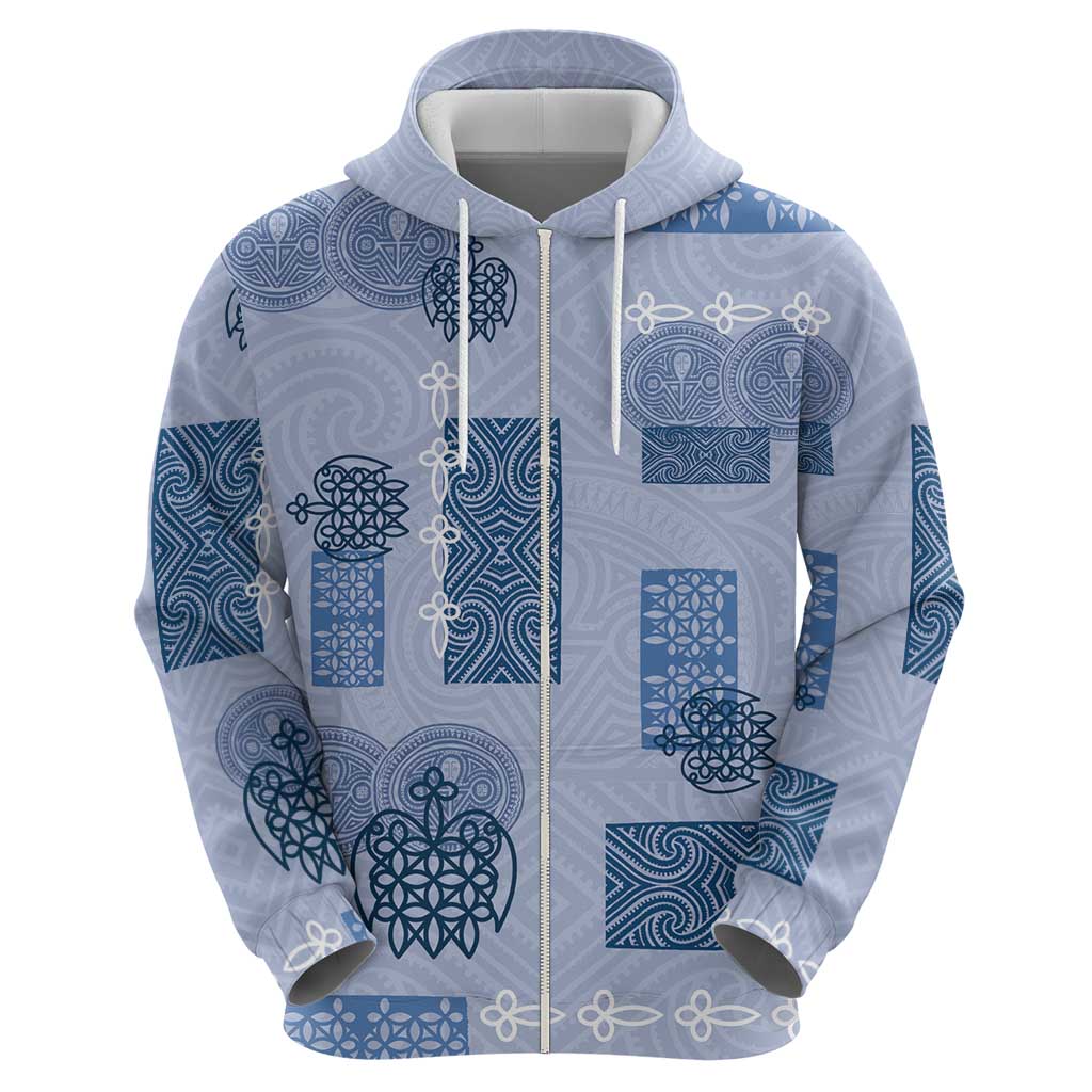 Vintage Lapita Hoodie Iconic Double Face Pattern Blue