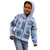 Vintage Lapita Kid Hoodie Iconic Double Face Pattern Blue