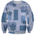 Vintage Lapita Sweatshirt Iconic Double Face Pattern Blue