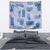Vintage Lapita Tapestry Iconic Double Face Pattern Blue