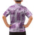 Vintage Lapita Family Matching Mermaid Dress and Hawaiian Shirt Iconic Double Face Pattern Violet