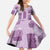 Vintage Lapita Family Matching Summer Maxi Dress and Hawaiian Shirt Iconic Double Face Pattern Violet
