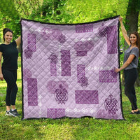 Vintage Lapita Quilt Iconic Double Face Pattern Violet LT05 - Polynesian Pride