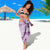 Vintage Lapita Sarong Iconic Double Face Pattern Violet