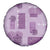 Vintage Lapita Spare Tire Cover Iconic Double Face Pattern Violet