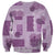 Vintage Lapita Sweatshirt Iconic Double Face Pattern Violet