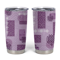 Vintage Lapita Tumbler Cup Iconic Double Face Pattern Violet