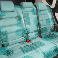Vintage Lapita Back Car Seat Cover Iconic Double Face Pattern Turquoise