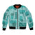 Vintage Lapita Bomber Jacket Iconic Double Face Pattern Turquoise LT05