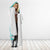 Vintage Lapita Hooded Blanket Iconic Double Face Pattern Turquoise