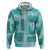 Vintage Lapita Hoodie Iconic Double Face Pattern Turquoise LT05