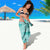 Vintage Lapita Sarong Iconic Double Face Pattern Turquoise