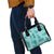 Vintage Lapita Shoulder Handbag Iconic Double Face Pattern Turquoise