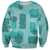 Vintage Lapita Sweatshirt Iconic Double Face Pattern Turquoise LT05