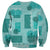 Vintage Lapita Sweatshirt Iconic Double Face Pattern Turquoise LT05