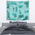 Vintage Lapita Tapestry Iconic Double Face Pattern Turquoise