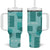 Vintage Lapita Tumbler With Handle Iconic Double Face Pattern Turquoise