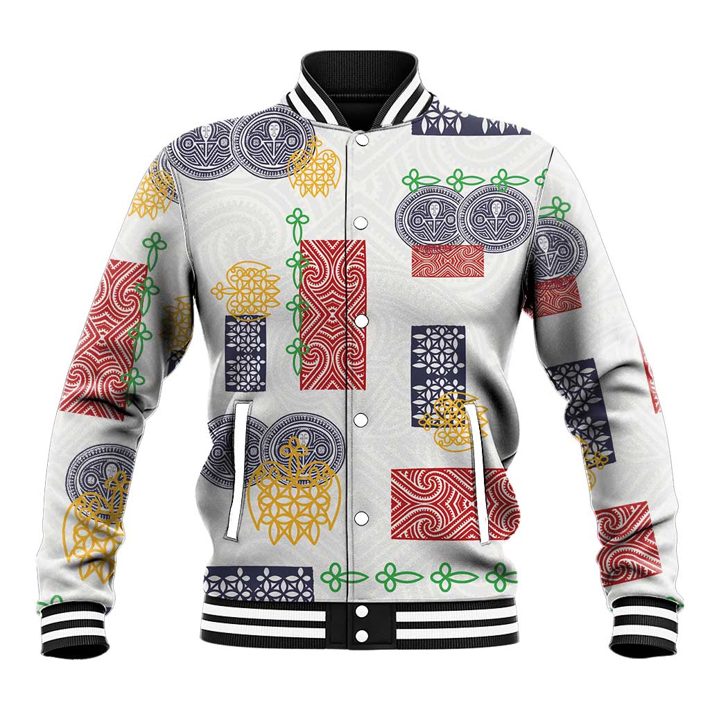 Vintage Lapita Baseball Jacket Iconic Double Face Pattern