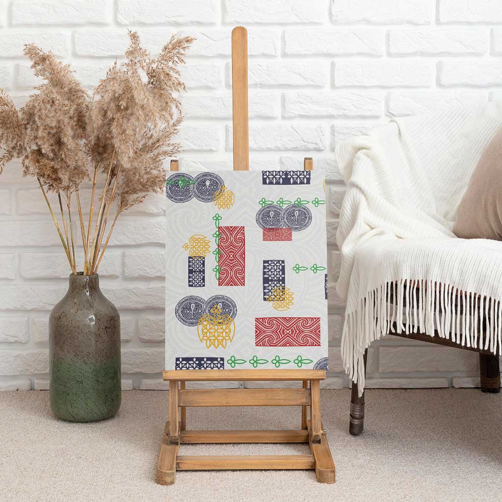 Vintage Lapita Canvas Wall Art Iconic Double Face Pattern