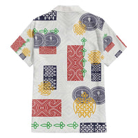 Vintage Lapita Family Matching Long Sleeve Bodycon Dress and Hawaiian Shirt Iconic Double Face Pattern