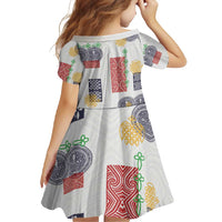 Vintage Lapita Family Matching Mermaid Dress and Hawaiian Shirt Iconic Double Face Pattern