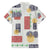 Vintage Lapita Family Matching Off The Shoulder Long Sleeve Dress and Hawaiian Shirt Iconic Double Face Pattern