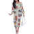 Vintage Lapita Family Matching Off The Shoulder Long Sleeve Dress and Hawaiian Shirt Iconic Double Face Pattern