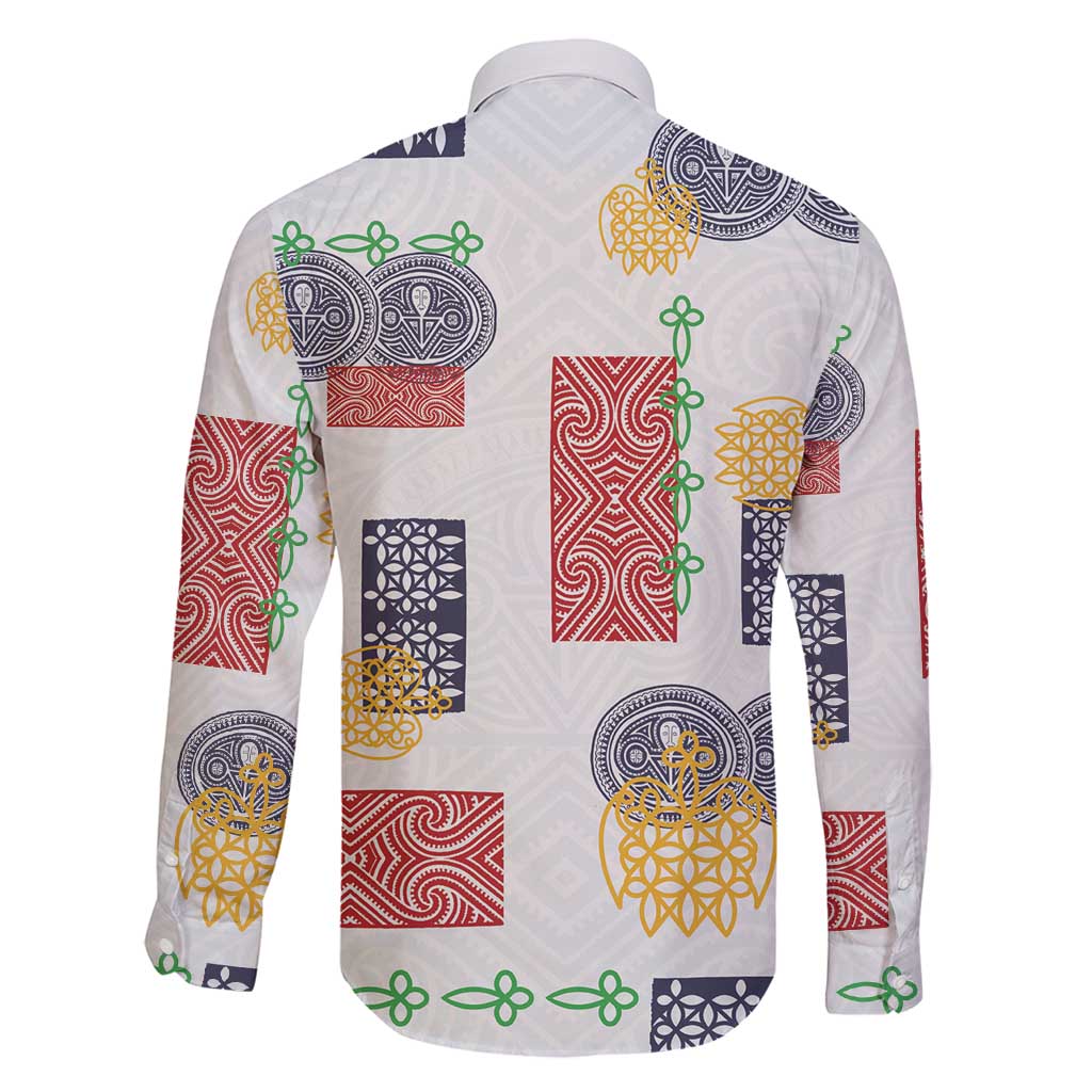 Vintage Lapita Family Matching Off Shoulder Maxi Dress and Hawaiian Shirt Iconic Double Face Pattern