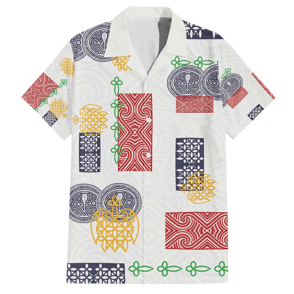 Vintage Lapita Family Matching Summer Maxi Dress and Hawaiian Shirt Iconic Double Face Pattern