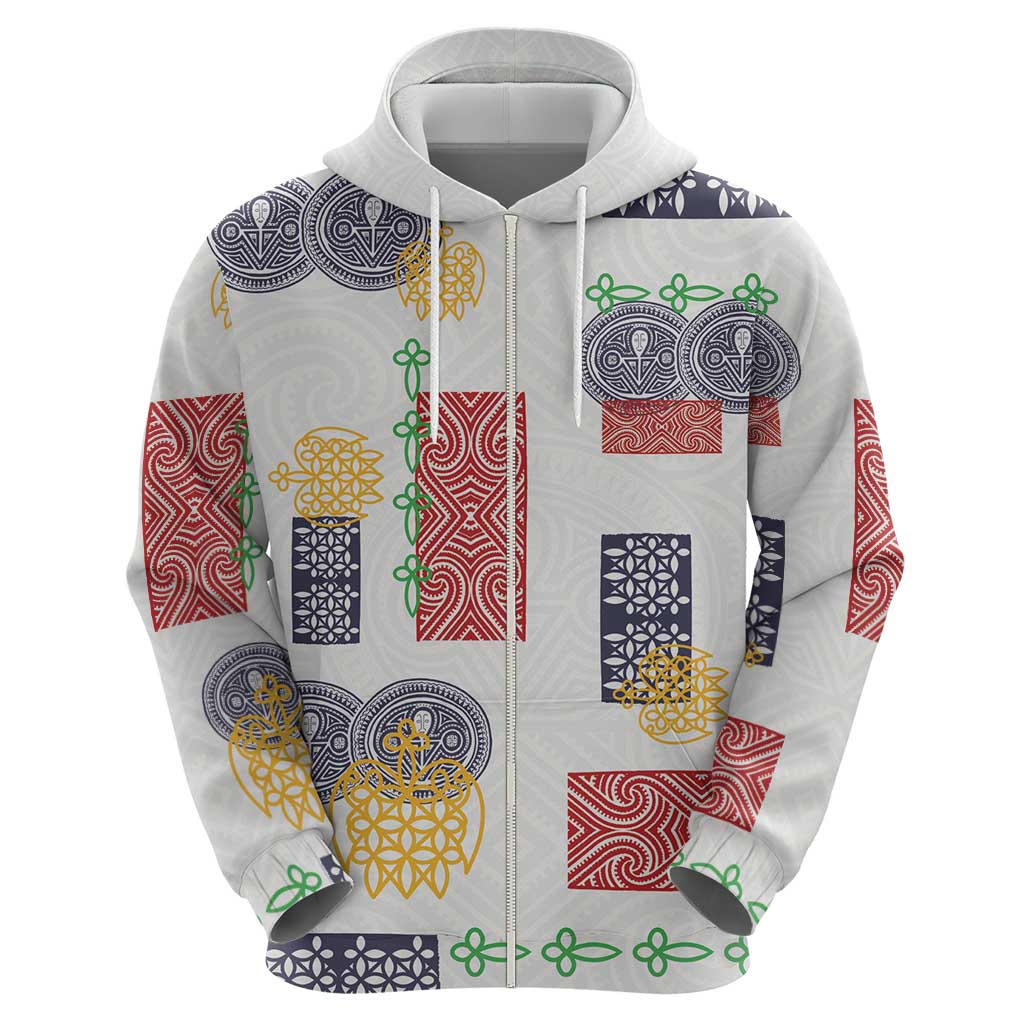 Vintage Lapita Hoodie Iconic Double Face Pattern