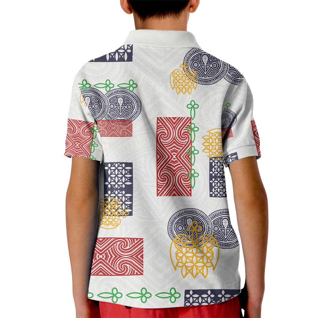 Vintage Lapita Kid Polo Shirt Iconic Double Face Pattern