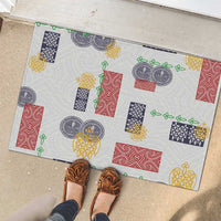 Vintage Lapita Rubber Doormat Iconic Double Face Pattern