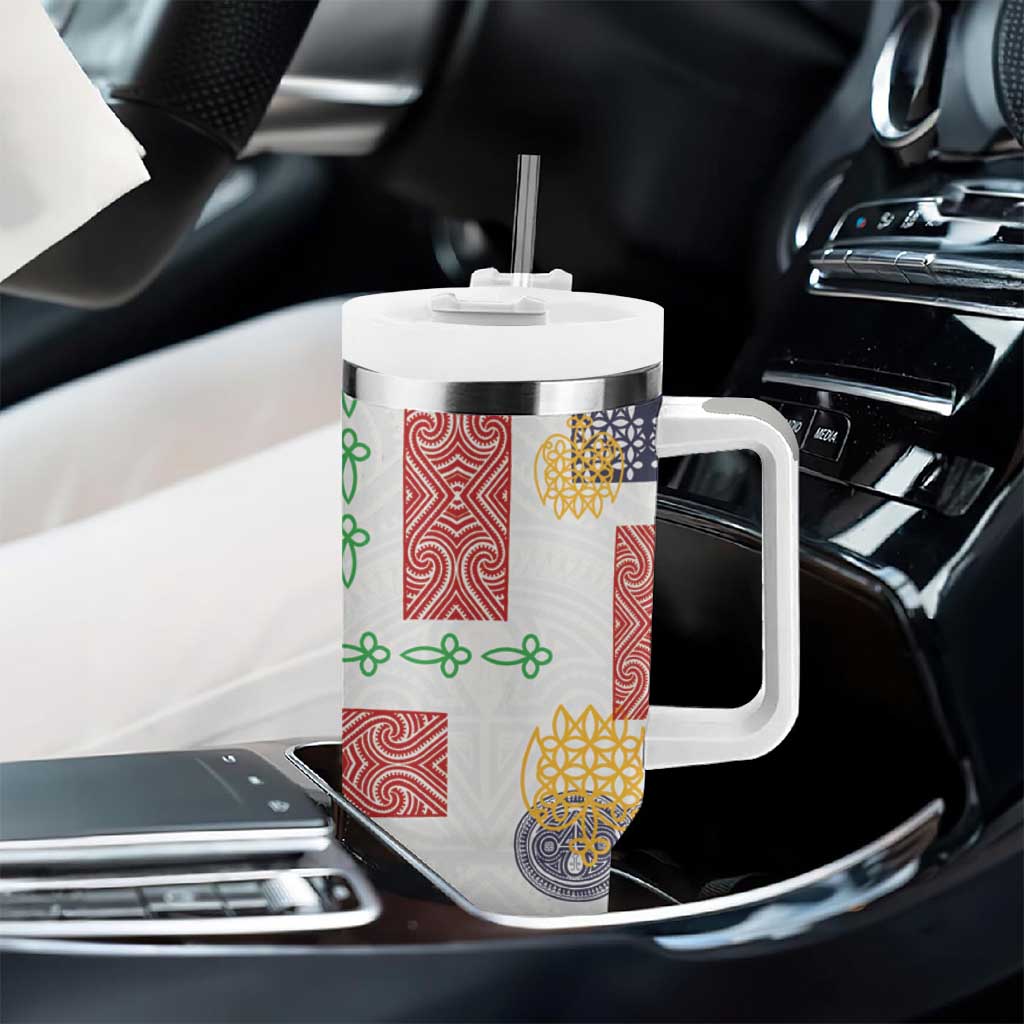 Vintage Lapita Tumbler With Handle Iconic Double Face Pattern