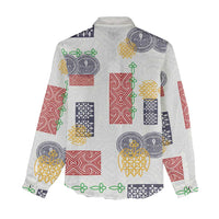 Vintage Lapita Women Casual Shirt Iconic Double Face Pattern