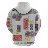 Vintage Lapita Zip Hoodie Iconic Double Face Pattern