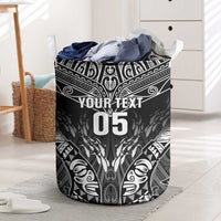 Custom New Zealand Fishing Laundry Basket Aotearoa Maori Koru - Polynesian Pride