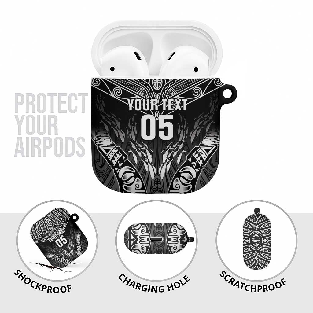 Custom New Zealand Fishing AirPods Case Aotearoa Maori Koru - Polynesian Pride