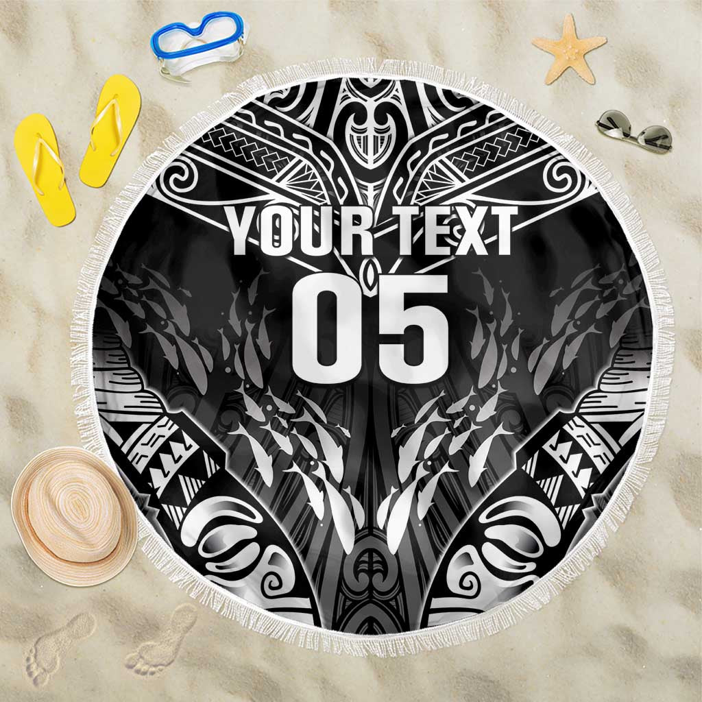 Custom New Zealand Fishing Beach Blanket Aotearoa Maori Koru - Polynesian Pride