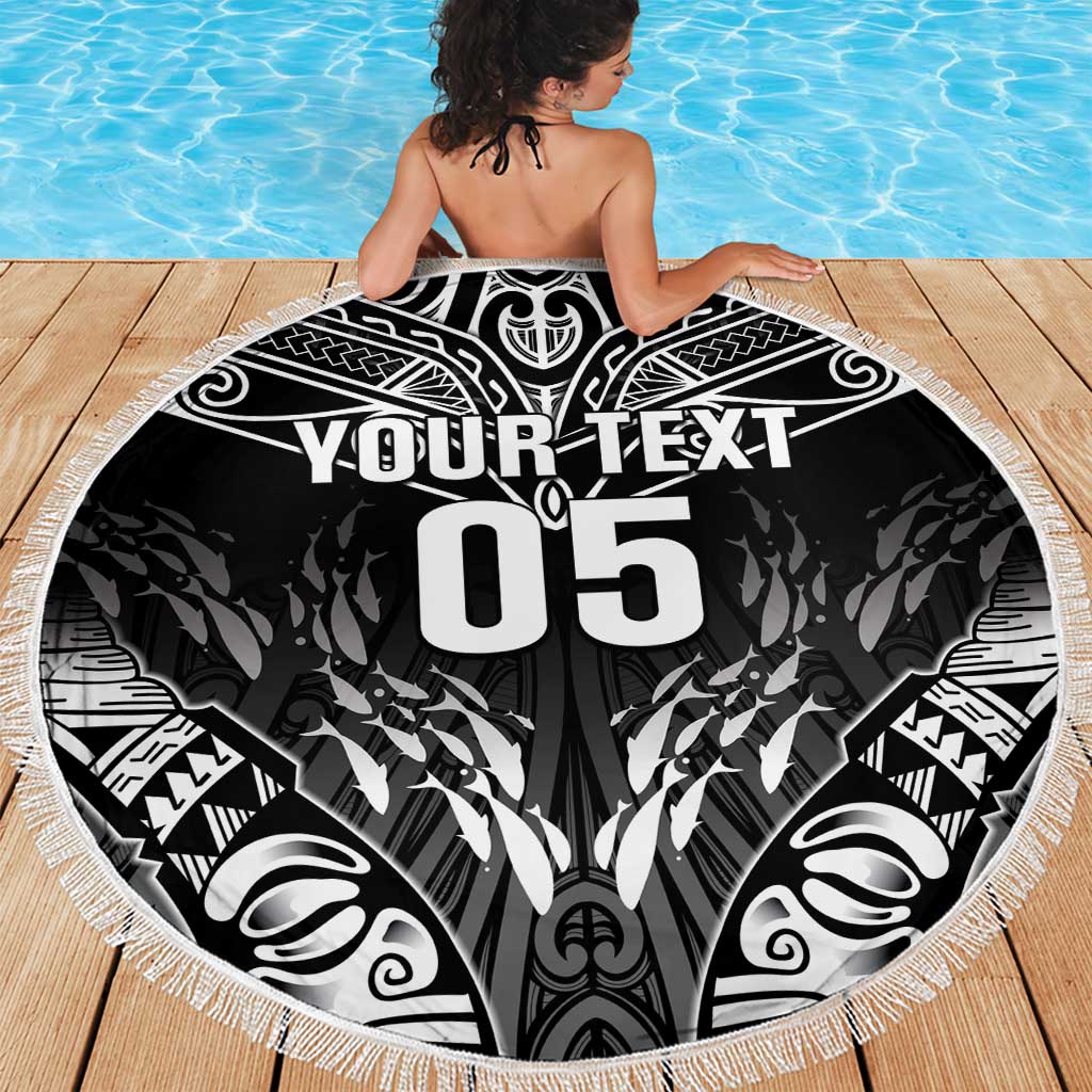 Custom New Zealand Fishing Beach Blanket Aotearoa Maori Koru - Polynesian Pride