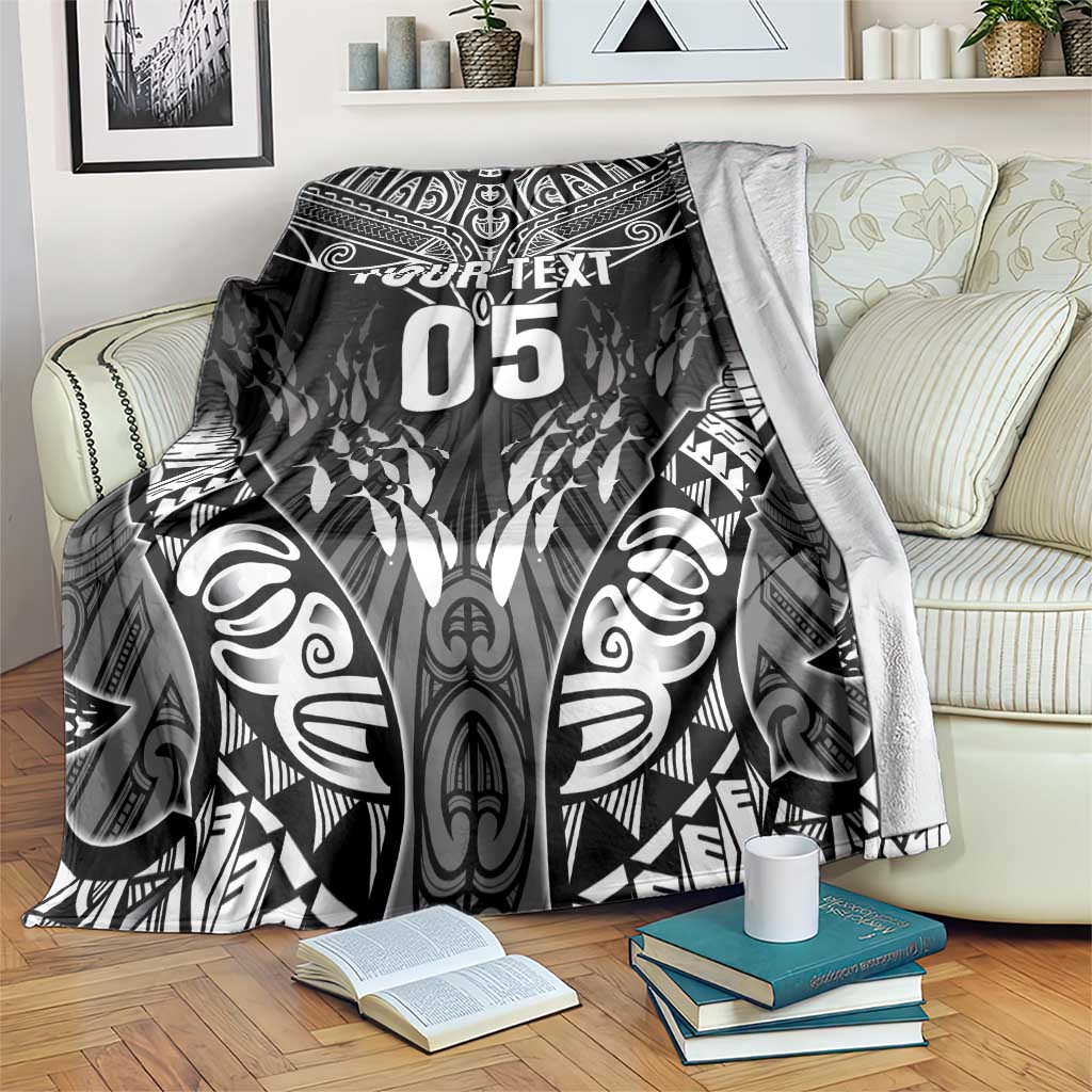 Custom New Zealand Fishing Blanket Aotearoa Maori Koru - Polynesian Pride