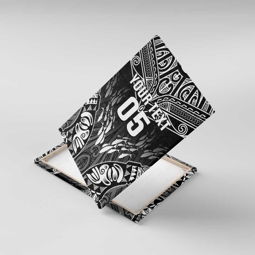 Custom New Zealand Fishing Canvas Wall Art Aotearoa Maori Koru - Polynesian Pride