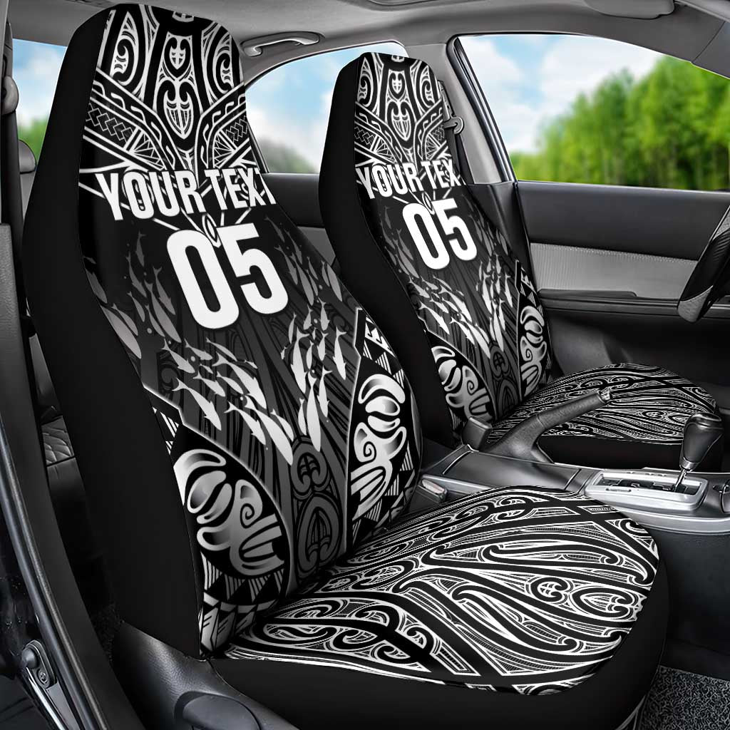 Custom New Zealand Fishing Car Seat Cover Aotearoa Maori Koru - Polynesian Pride